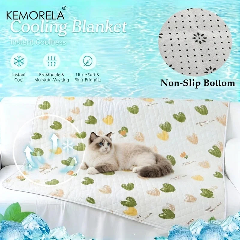 Pet Cooling Mat – Non-Slip Ice Pad for Dogs, Cats & Rabbits Pet Cooling Mat Axl