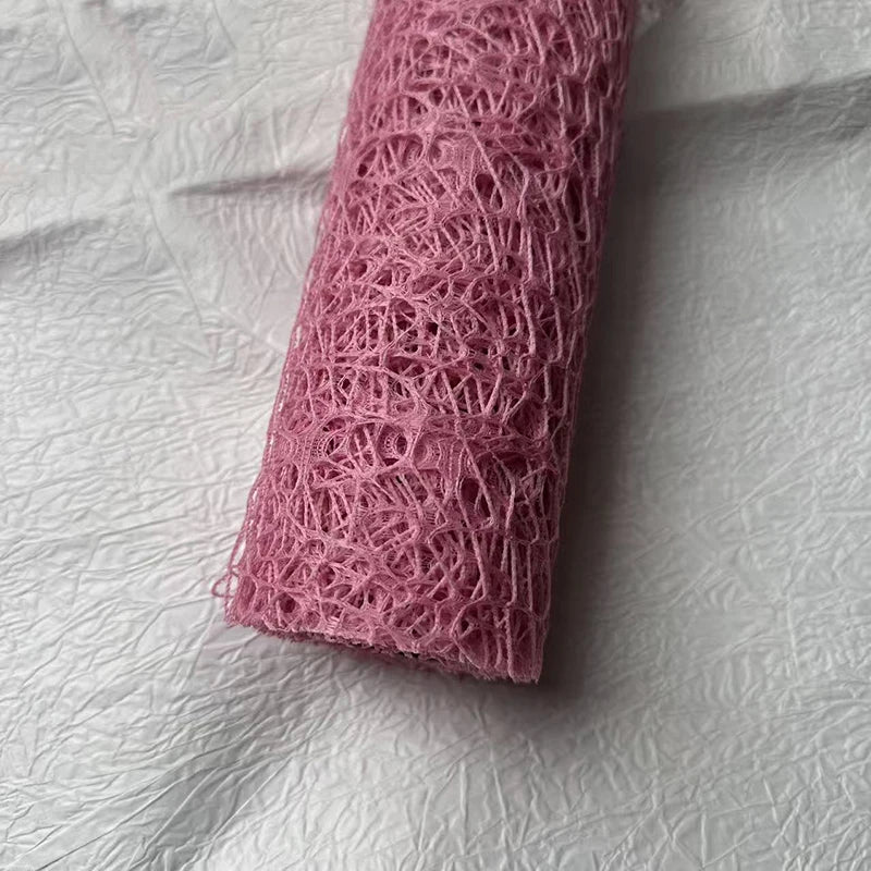 Floral Mesh Wrapping Paper Roll – Hollow Net Bouquet Wrap