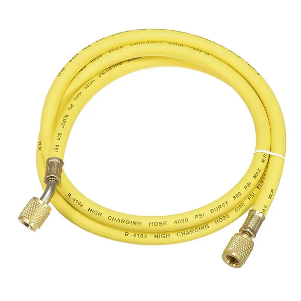1/4 SAE AC Charging Hose 800 PSI – Yellow Brass, 1.5M Flexible AC Charging Hose Axl