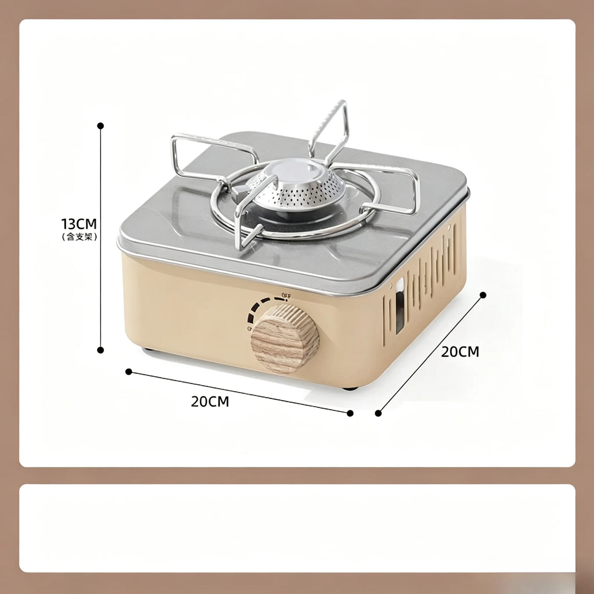 PACOONE 2800W Portable Butane Camping Stove | Outdoor Gas Burner Camping Butane Stove Axl Khaki-Stove