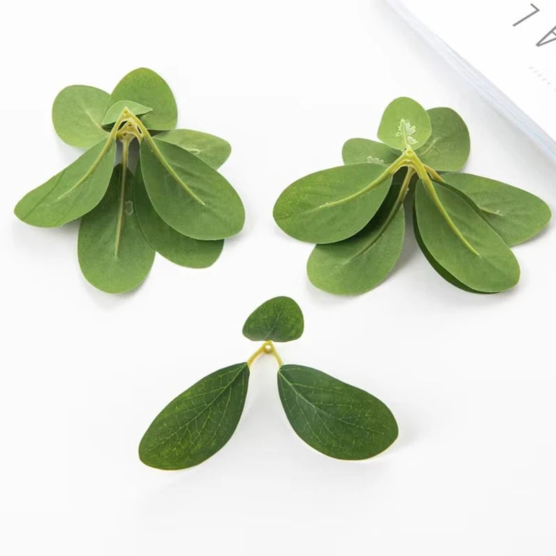 50/100 PCS Silk Artificial Rose Leaves for DIY Wedding Decor Artificial Silk Leaves Axl