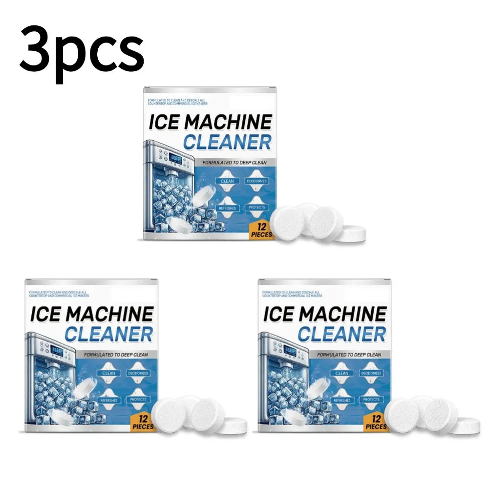 Ice Machine Cleaner Descaler Tablets – Deodorizing 12 Pack Appliance Cleaner Tablets Axl 3pcs