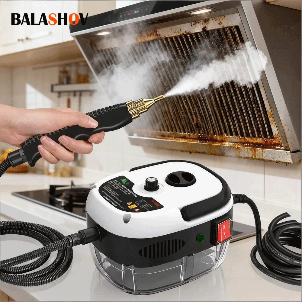 BALASHOV 2500W Handheld Steam Cleaner – Home, Car & Kitchen Handheld Steam Cleaner Axl