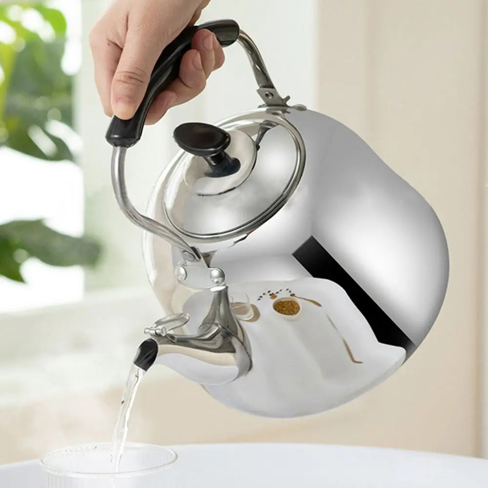 Stainless Steel Whistling Tea Kettle – Gas & Induction 1–3L Whistling Tea Kettle Axl