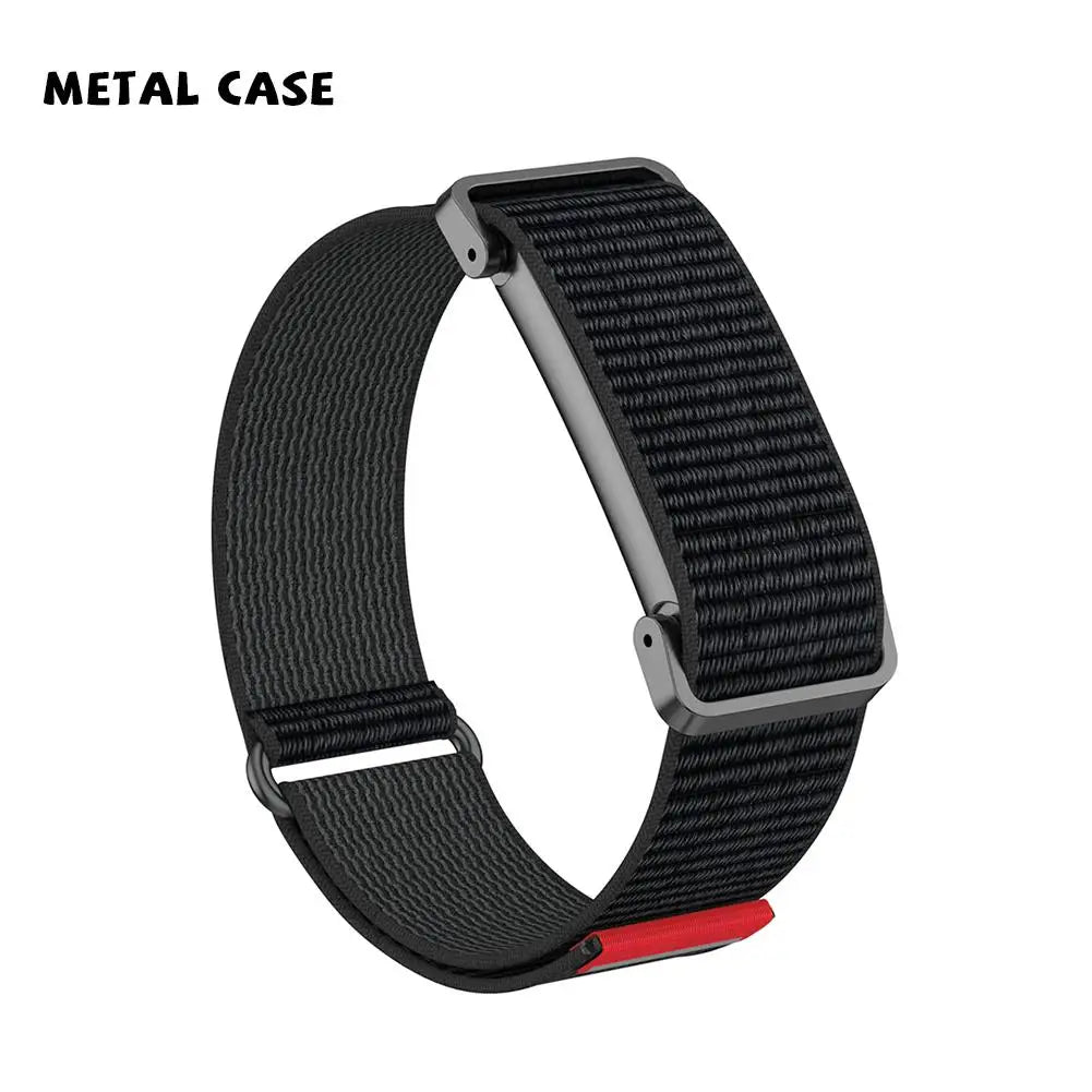 Woven Nylon Sport Band for Fitbit Ace LTE – Adjustable Loop Watch Band Axl A METAL CASE