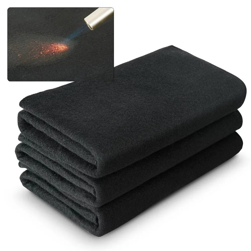 Carbon Fiber Felt Fireproof Welding Blanket 100×100cm Welding Safety Blanket Axl