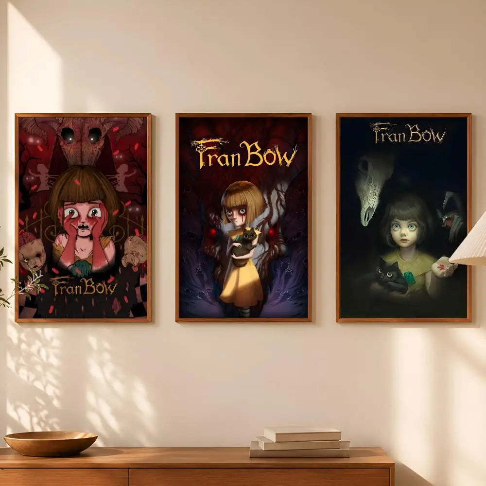 Fran Bow Self-Stick HD Wall Poster – Waterproof Art Decor Wall Art Poster Axl