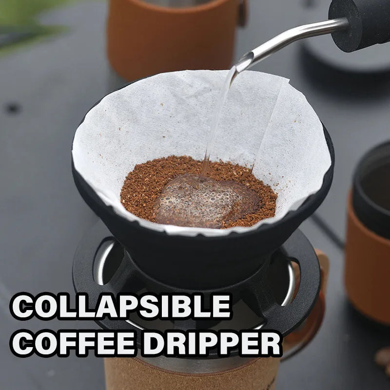 Foldable Silicone Coffee Filter – Reusable Pour Over Dripper Coffee Filter Dripper Axl