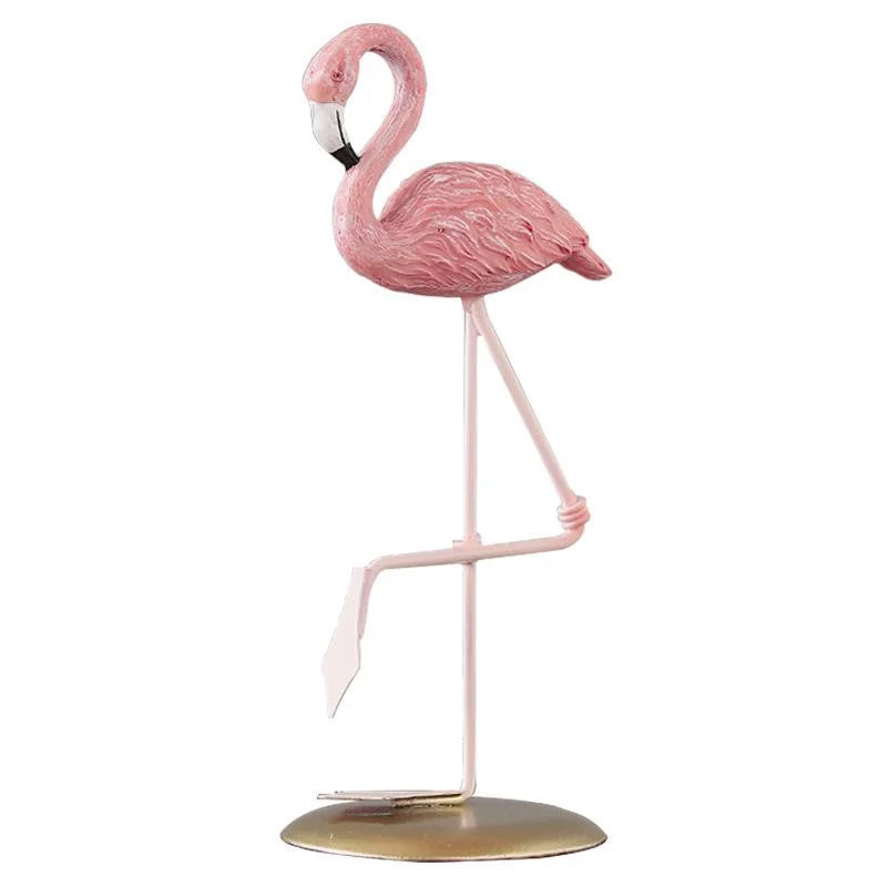 Resin Flamingo Figurine – Desk & Home Decor Sculpture Resin Figurine Axl