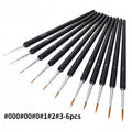Miniature Paint Brush Set – Fine Detail Nylon Brushes 3/5/6pc Miniature Paint Brush Set Axl D-6pcs