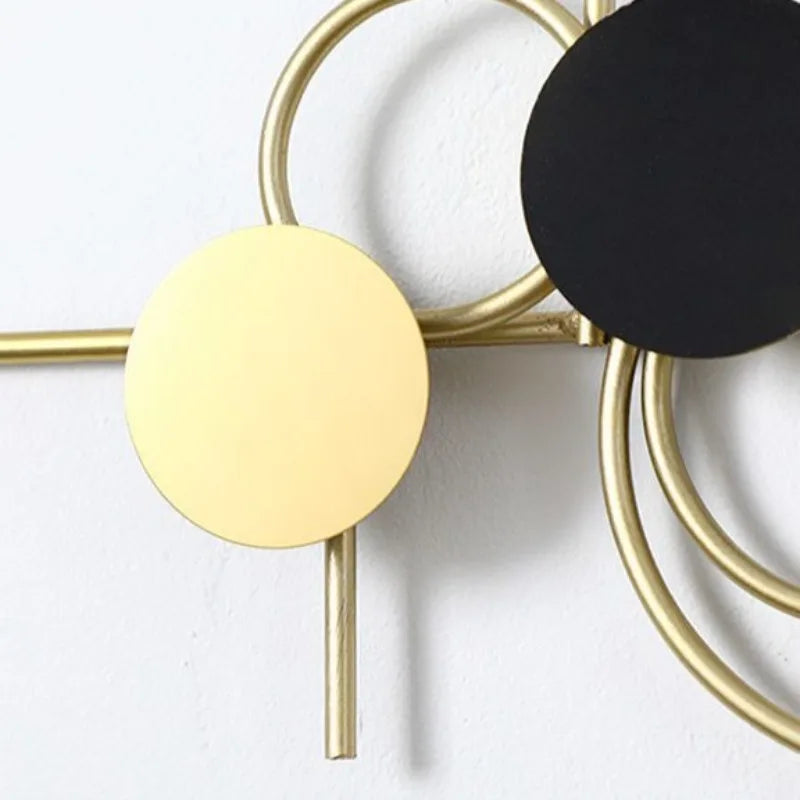 Large Silent Wall Clock – Modern Minimalist Gold Decor Wall Clock Axl