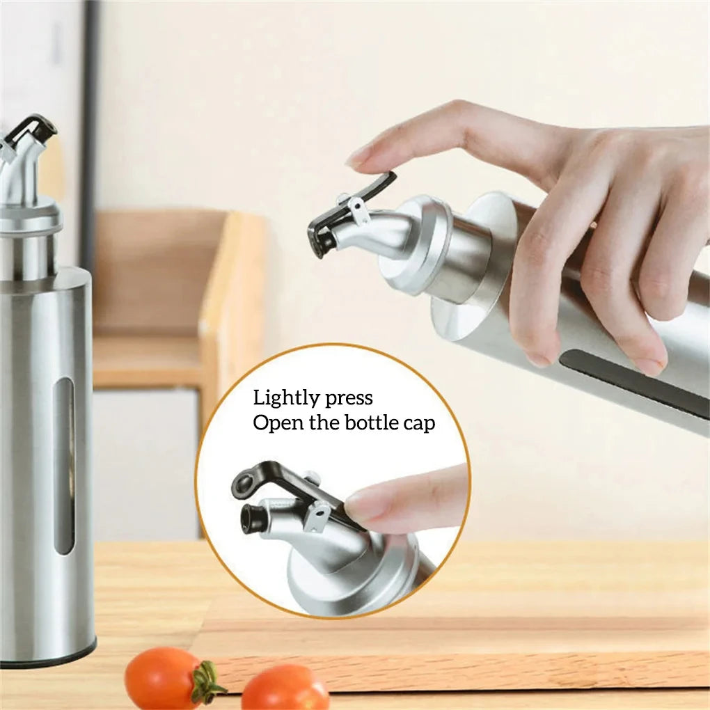 KEMORELA Stainless Steel Oil & Vinegar Dispenser Bottle Oil Dispenser Bottle Axl