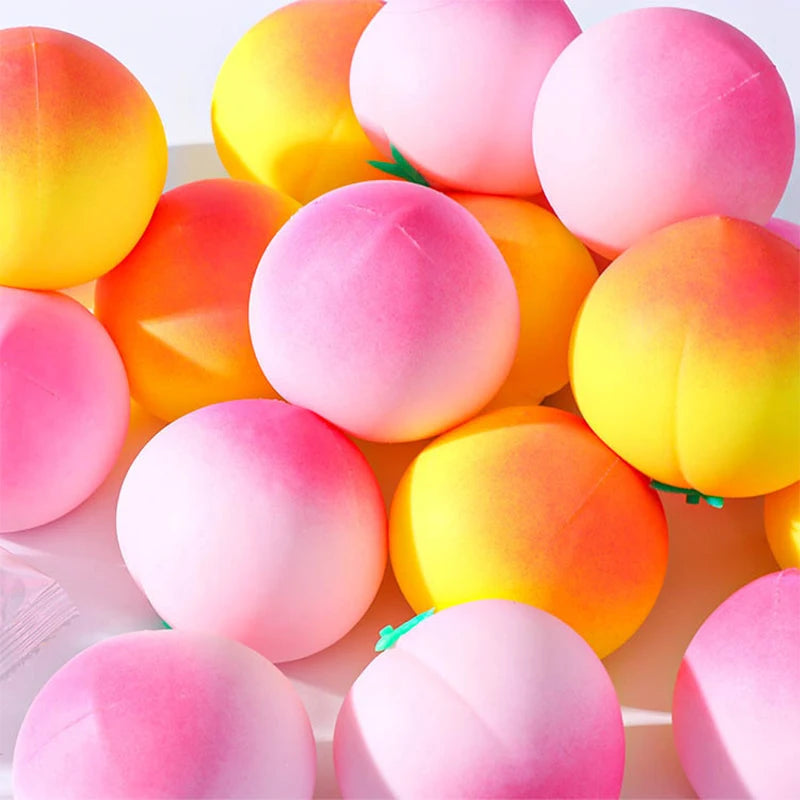 Peach Slow Rising Squeeze Toy – Silicone Sensory Fidget Slow Rising Squishy Axl