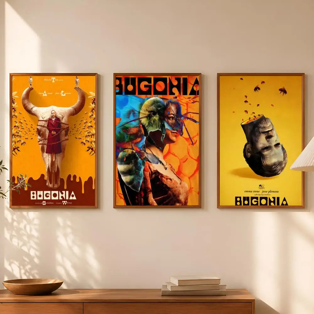 Bugonia Movie Poster Self-Stick HD PVC Waterproof Wall Art Movie Wall Poster Axl