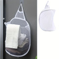 Foldable Wall-Mounted Laundry Basket – Hanging Clothes Hamper Laundry Hamper Axl White