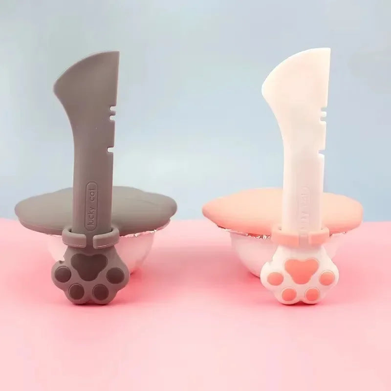 Silicone Pet Can Spoon & Airtight Lid – Cat & Dog Feeder Tool Pet Feeding Tool Axl