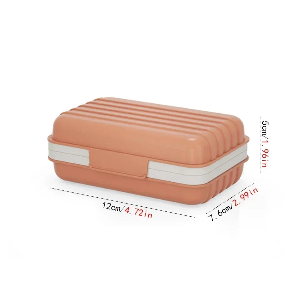 Soap Dish with Lid – Travel Plastic Soap Box, Keeps Soap Dry Soap Dish Axl