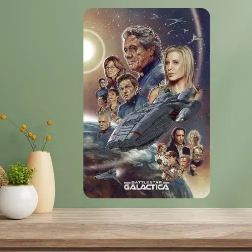 Battlestar Galactica Classic TV Metal Poster Sign | Wall Decor Metal Wall Sign Axl aluminum sign aluminum 40x30cm