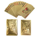 Gold Foil Skull PVC Playing Cards – Waterproof Poker Deck Playing Cards Deck Axl Golden Skull