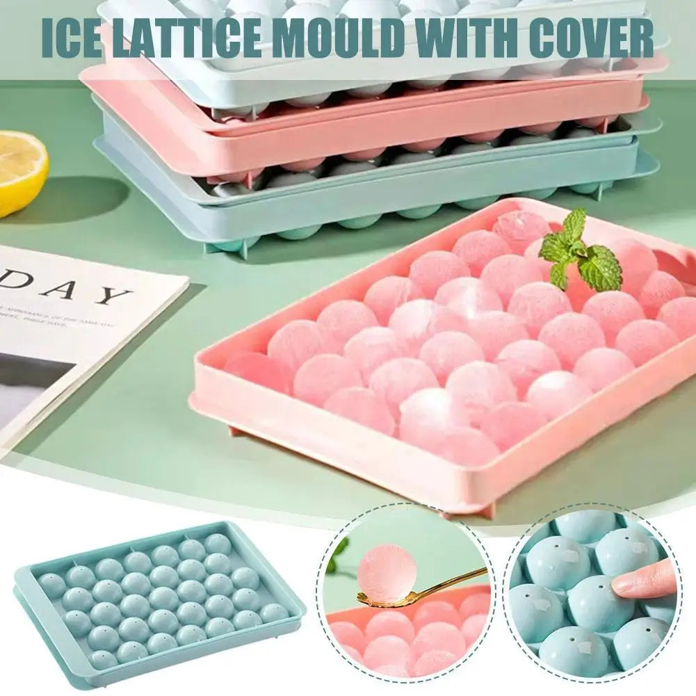Round Ice Ball Maker Tray – Whiskey Sphere Mold | 2 Colors Ice Ball Mold Tray Axl