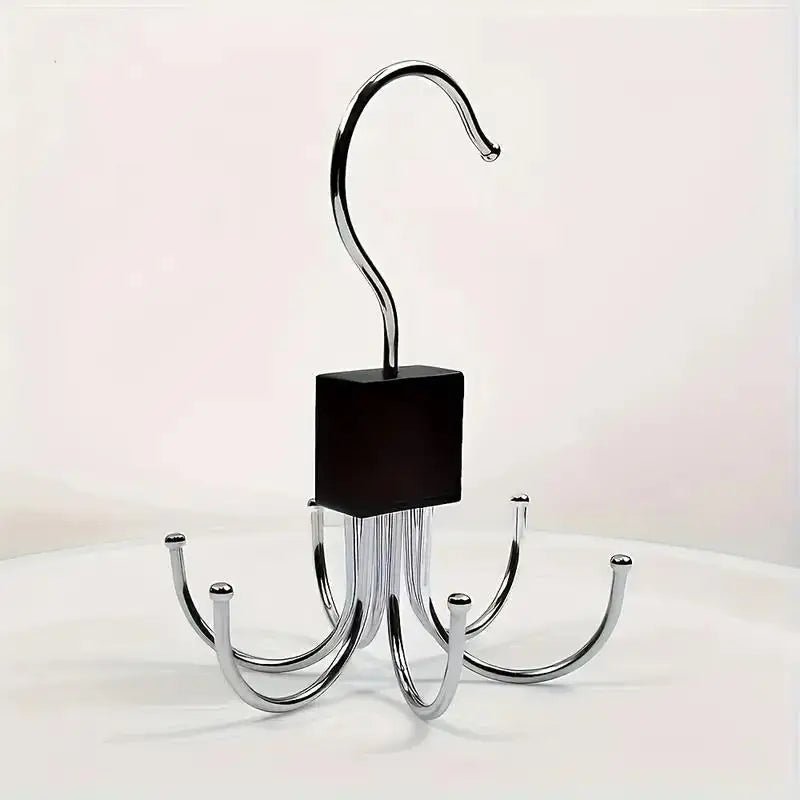 Rotating Multi-Hook Hanger for Belts, Ties & Scarves Closet Accessory Hanger Axl