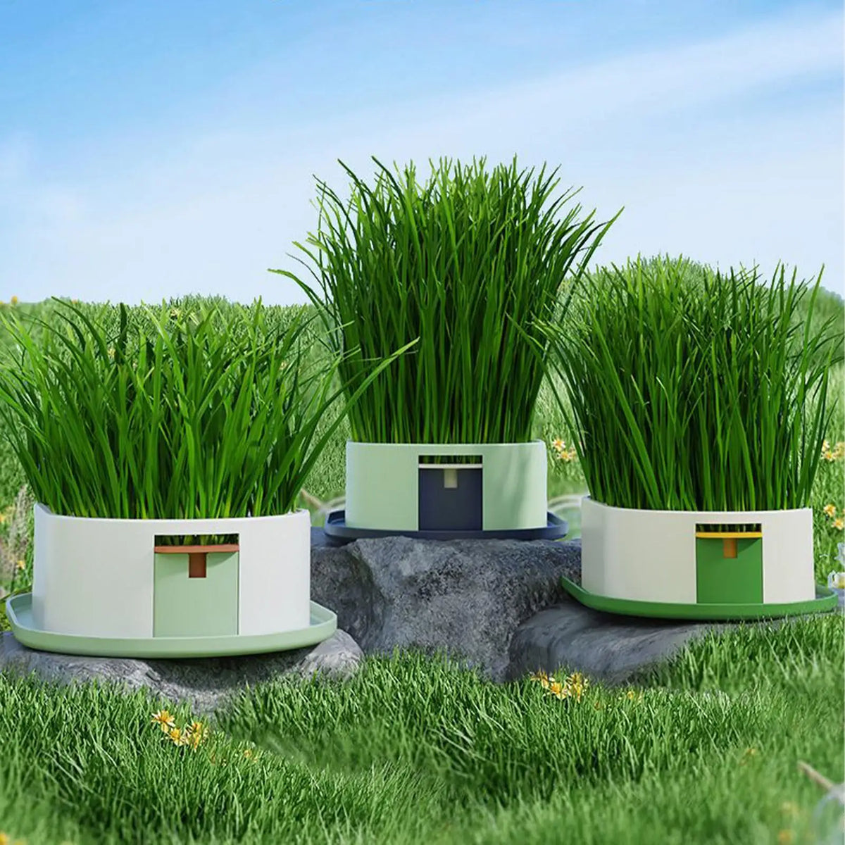 Cat Grass Grow Station – Hydroponic Catnip Planter for Cats Cat Grass Planter Axl