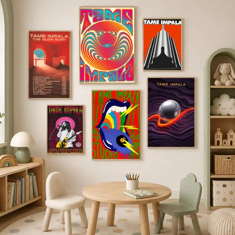 Tame Impala HD PVC Self-Stick Wall Art Poster | Home Decor Wall Art Poster Axl