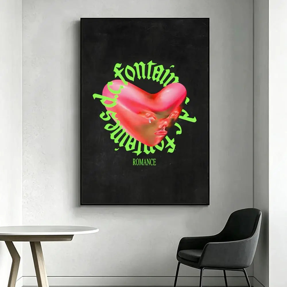 Fontaines D.C. Band Poster – HD Art Print Wall Decor Music Art Poster Axl White8 30X40cmNoframe
