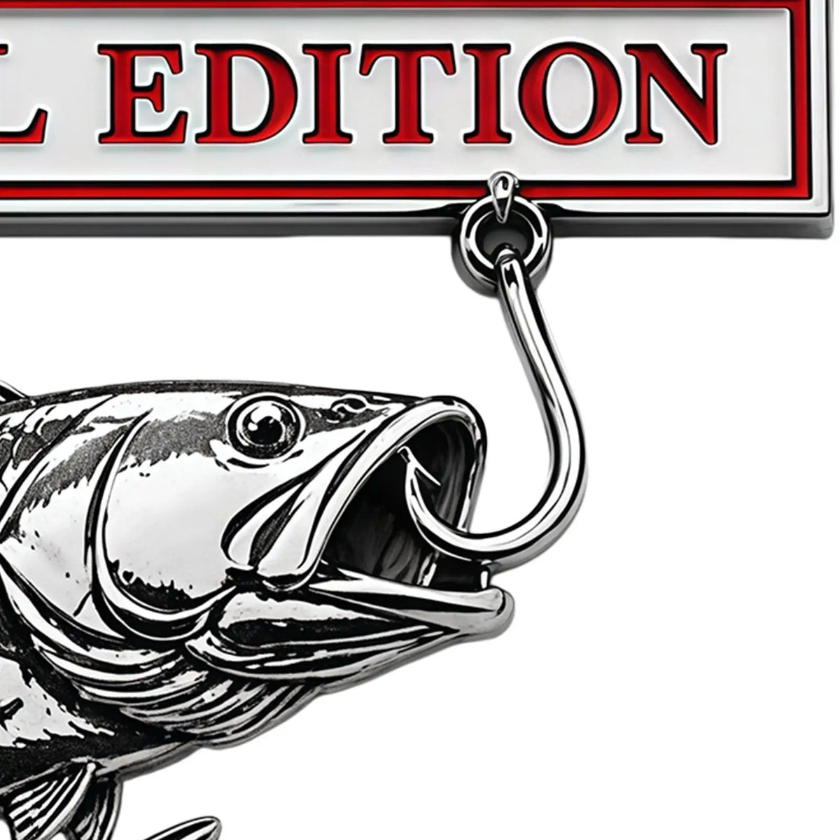 Metal Fishing Car Badge Emblem – Truck, SUV, RV & Boat Decal Car Badge Emblem Axl