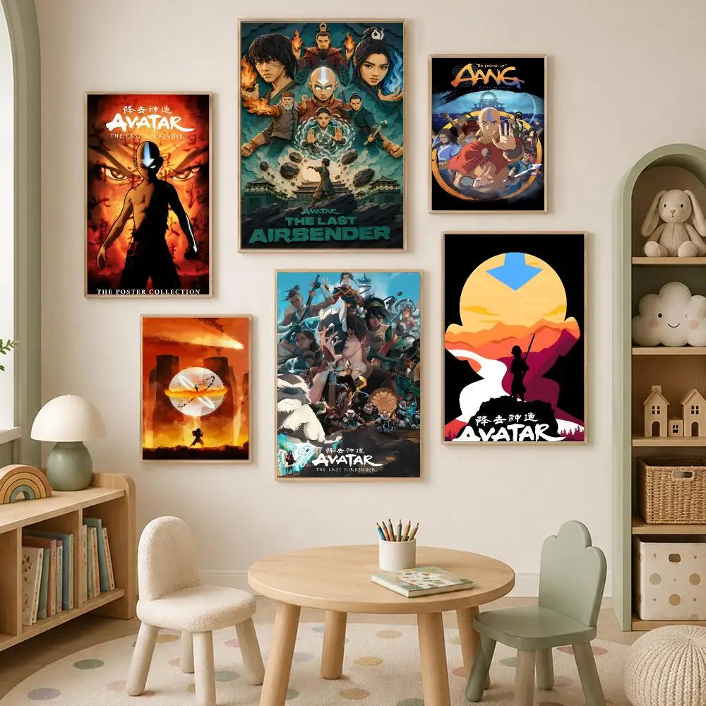 Avatar The Last Airbender Self-Stick HD Wall Art Poster Wall Art Poster Axl