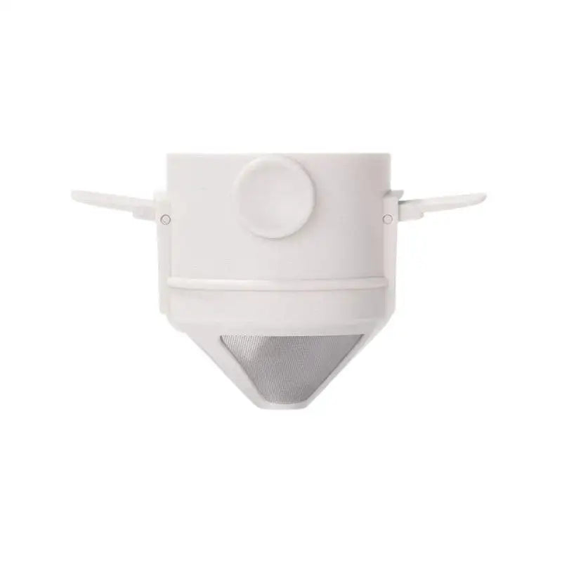 Foldable Titanium Coffee Dripper – Reusable, No Paper Filter Coffee Dripper Axl White