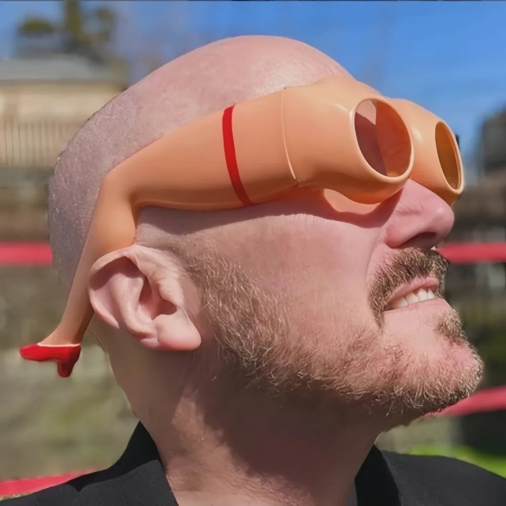 Novelty Leg Hip Sunglasses – Funny Orange Silly Party Glasses Novelty Party Glasses Axl