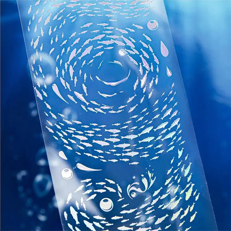 Laser Silver PET Stickers – 3-Sheet Aesthetic DIY Scrapbook Pack Decorative Sticker Sheets Axl