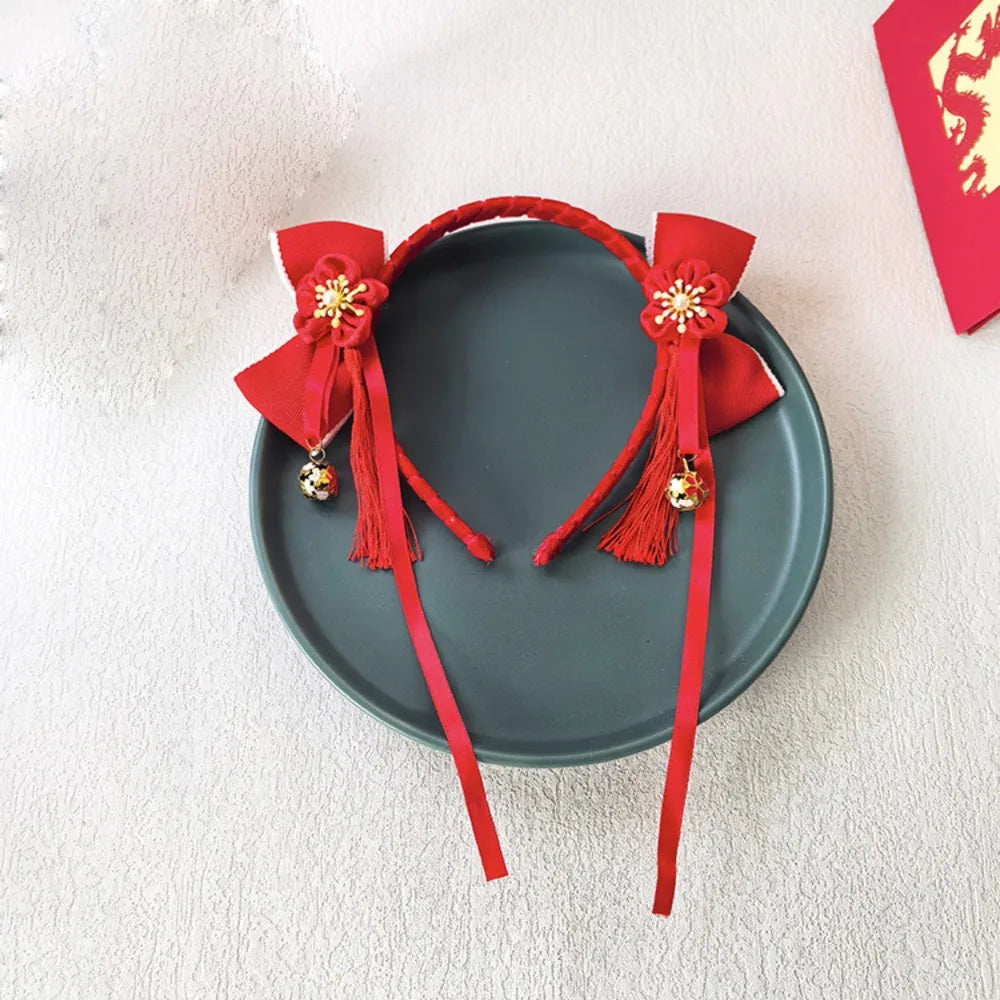 Girls Flower Braid Wig Headband – Chinese Style Hair Accessory Fashion Headband Axl Style 8
