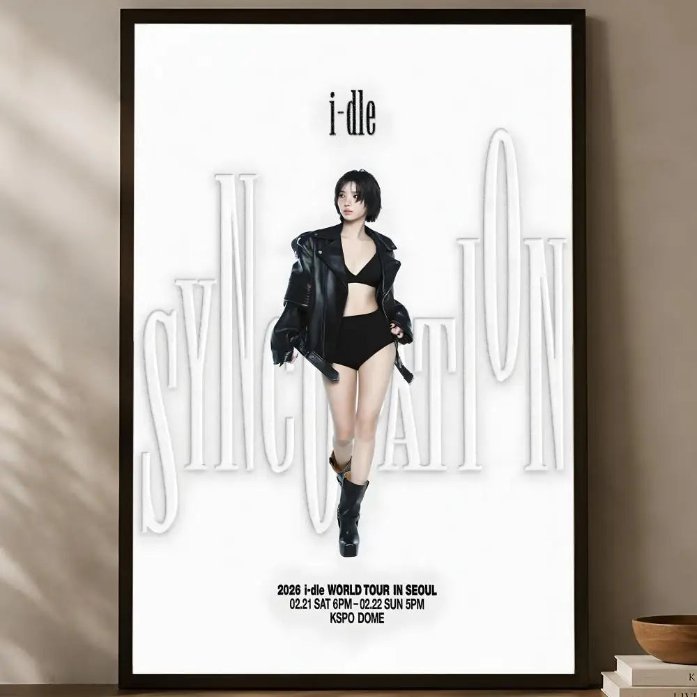 (G)I-DLE Self-Stick HD Wall Art Poster – Waterproof K-Pop Decor Wall Art Poster Axl