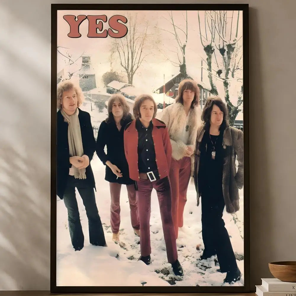 Yes Band HD Self-Stick PVC Wall Poster – Waterproof Room Decor Wall Art Poster Axl White06 50X70cmNoframe