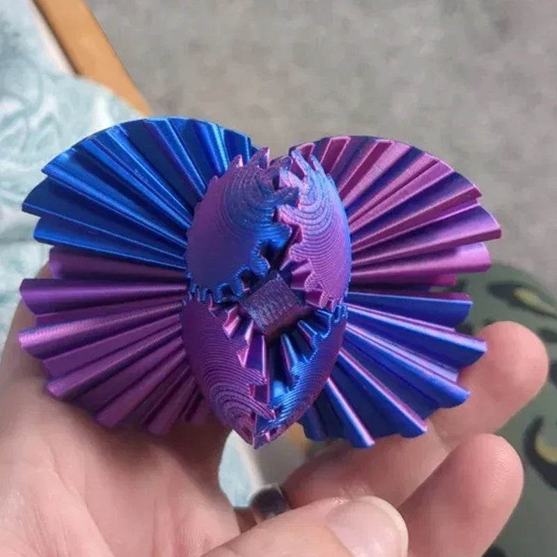 3D Printed Gear Ball Fidget Spin Toy – Desk Toy for Kids & Adults Fidget Spin Toy Axl