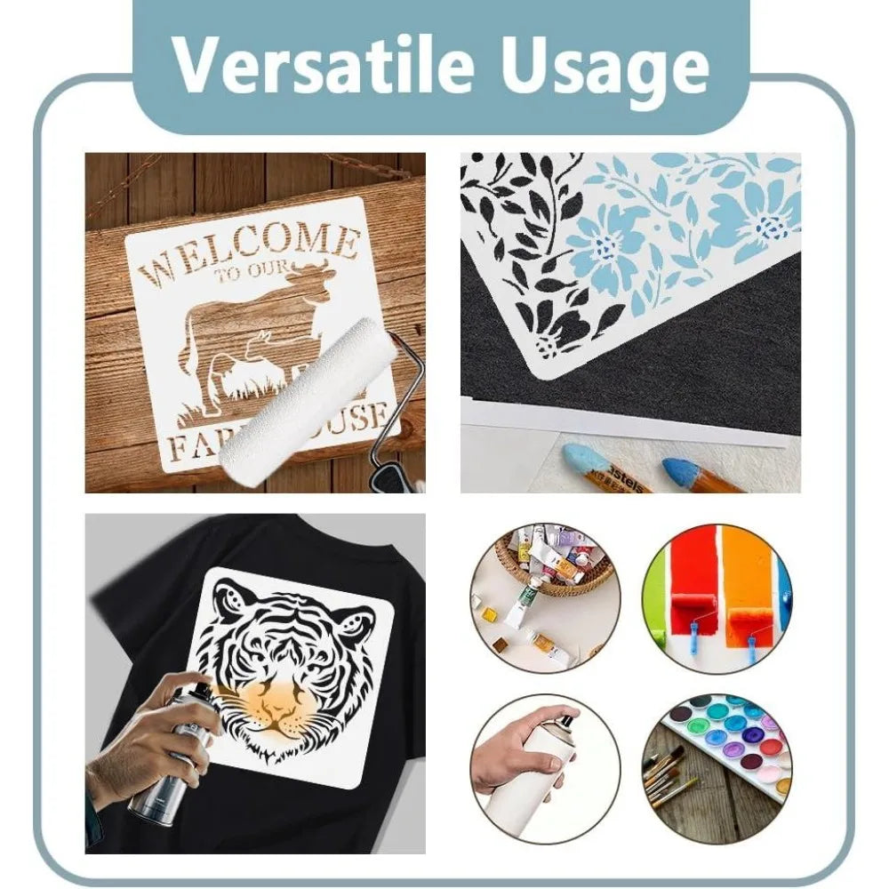 Reusable Eyes & Eyebrow Painting Stencil 11.8" – PET Template Craft Painting Stencil Axl