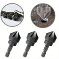 3-Pack 90° Countersink Drill Bits – 1/4" Hex Shank Chamfer Set Countersink Drill Bits Axl 3pcs