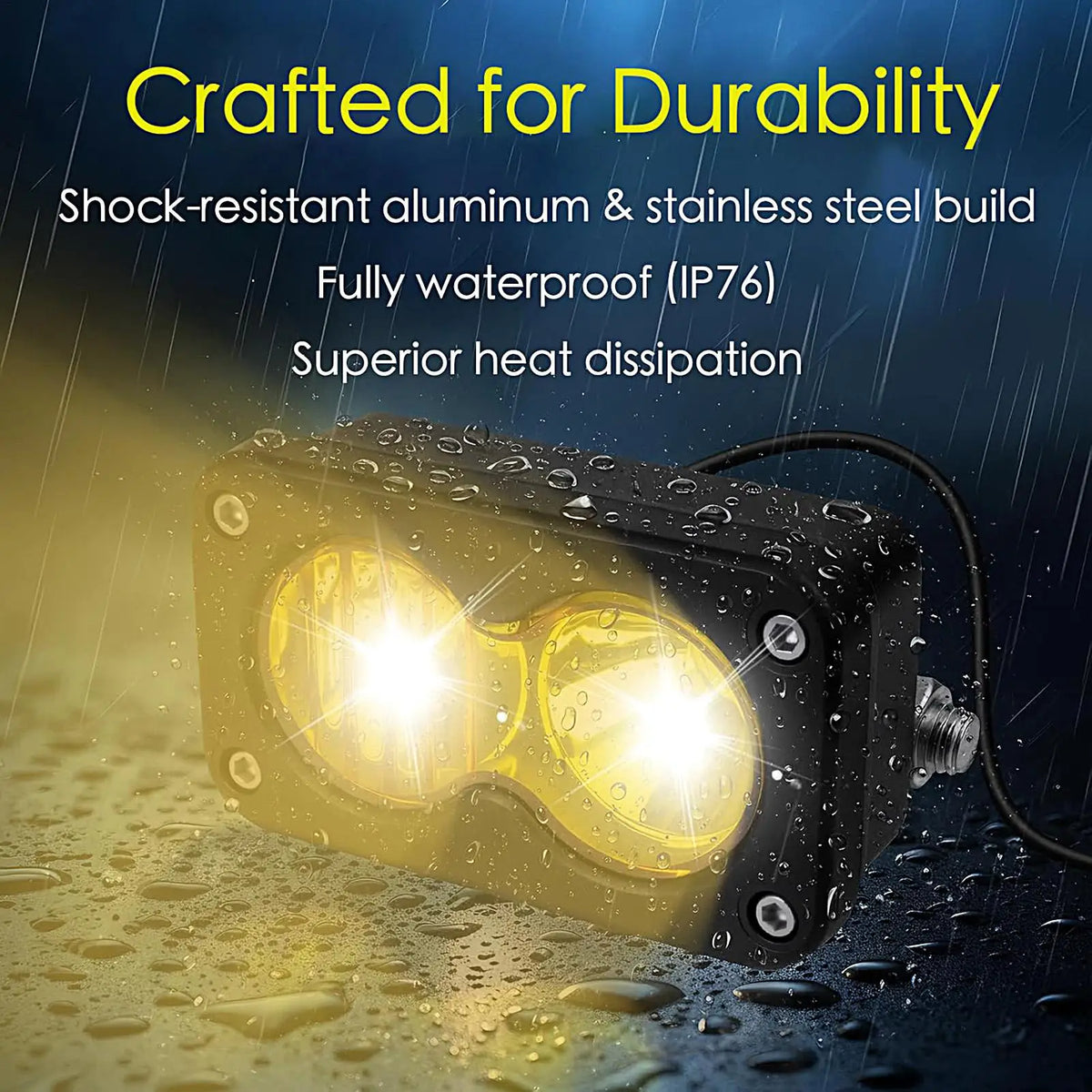 20W LED Bike Headlight 6500K Waterproof – E-Bike & ATV LED Bike Headlight Axl