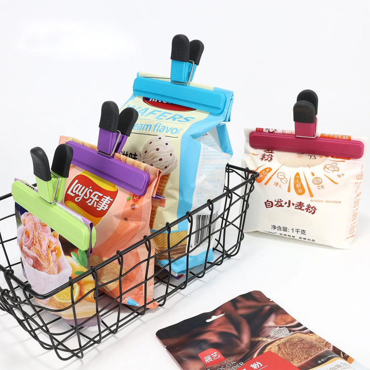 Food-Grade ABS Bag Sealing Clips – Moisture-Proof Snack Clips Food Storage Clips Axl