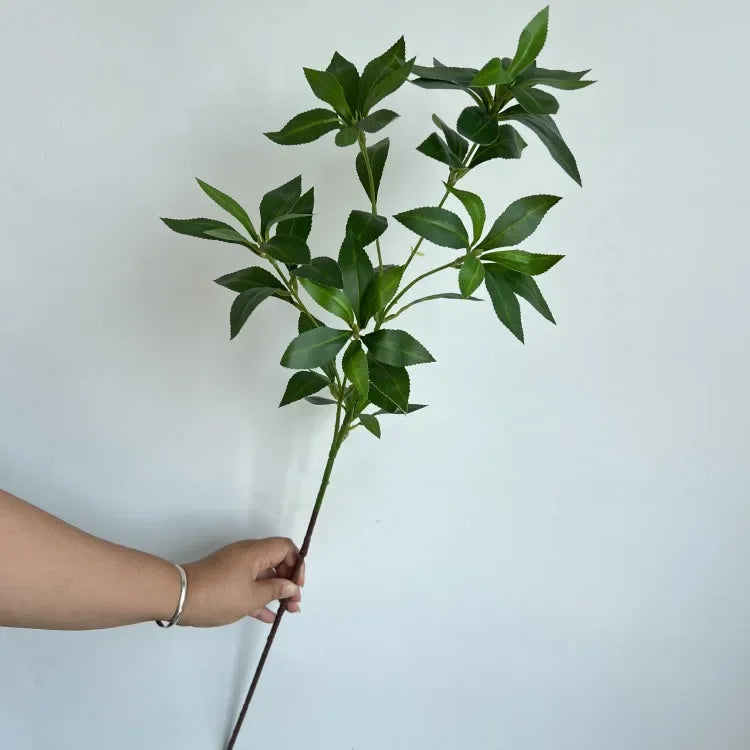 80CM Artificial Green Leaf Branch – Indoor & Outdoor Decor Artificial Plant Branch Axl Green
