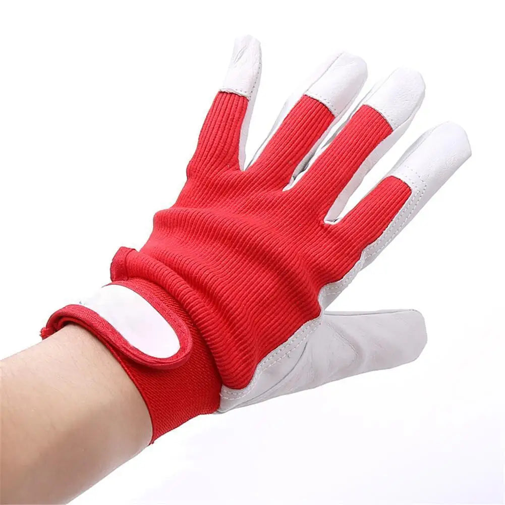 Leather Mechanic Work Gloves – Industrial Safety Protection Leather Work Gloves Axl