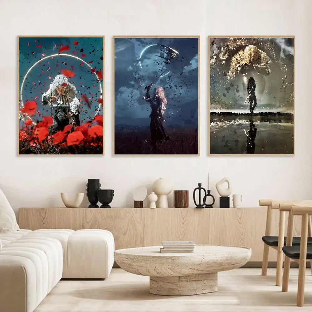 Clair Obscur Expedition 33 HD Self-Adhesive Waterproof Poster Wall Art Poster Axl