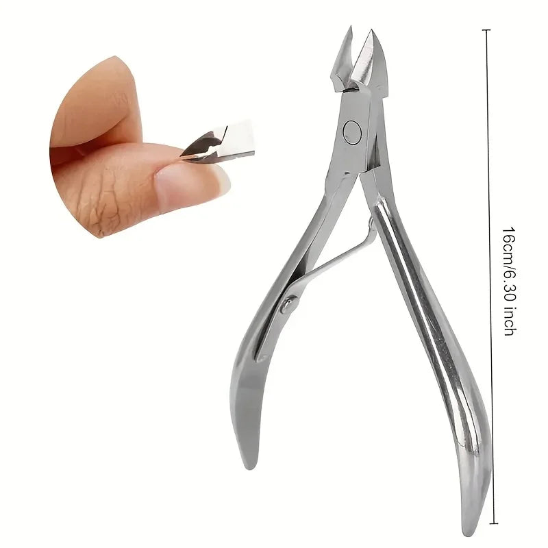 Stainless Steel Nail Clipper for Thick Toenails | Precision Tool Nail Clipper Axl Silver-D501