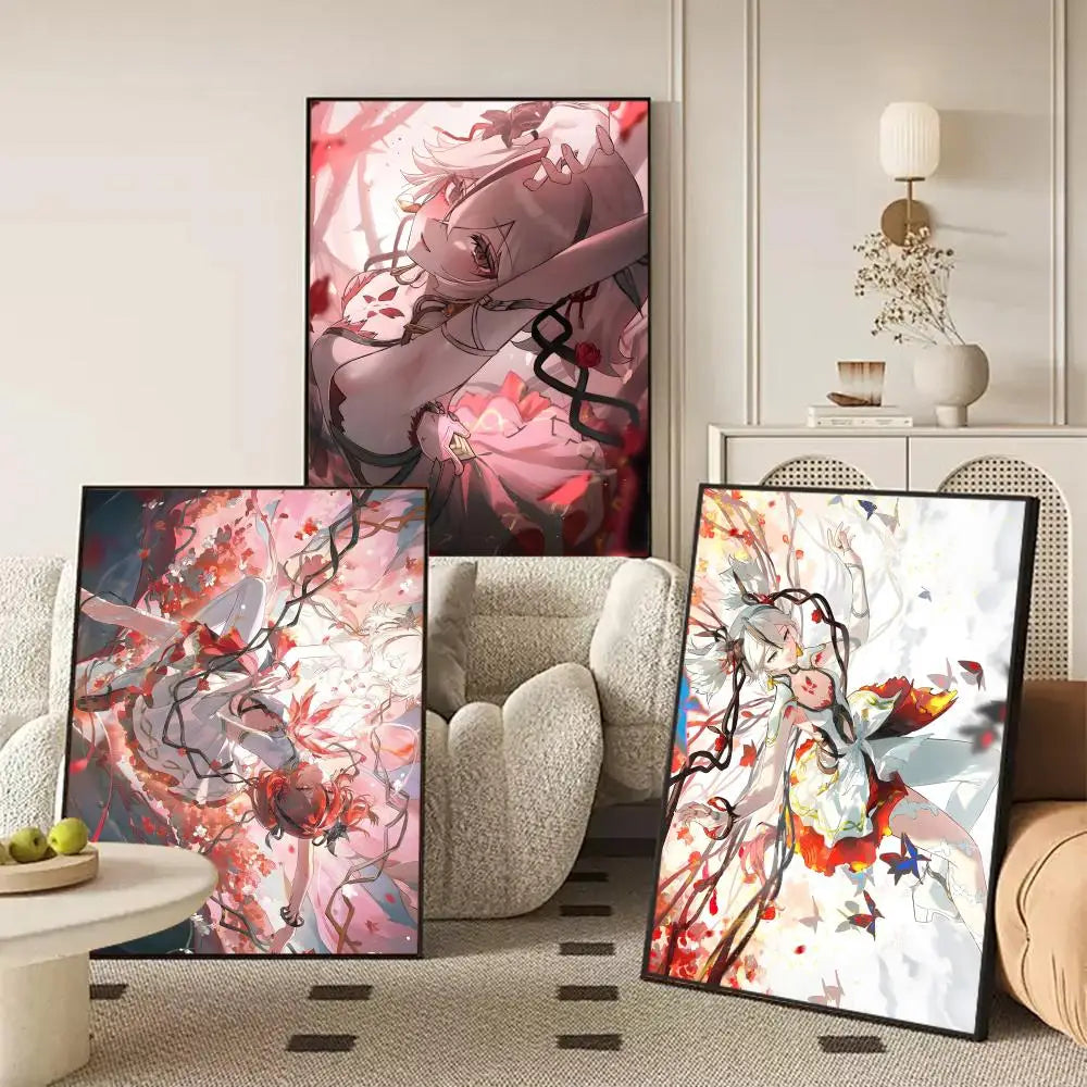 Wuthering Waves Camellya Wall Poster Sticker – HD Game Art Decal Wall Art Sticker Axl