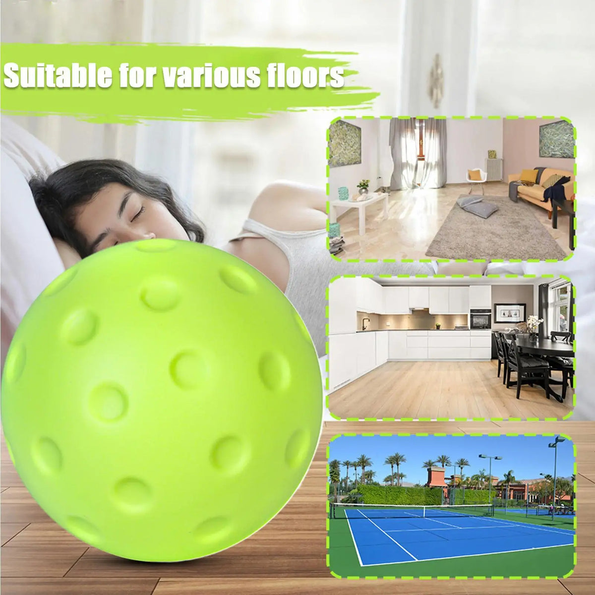 Silent PU Foam Pickleball Training Ball – Low-Noise Indoor Pickleball Training Ball Axl