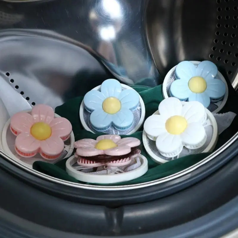 Floating Lint Collector – Flower Hair Filter for Washing Machine Laundry Lint Filter Axl