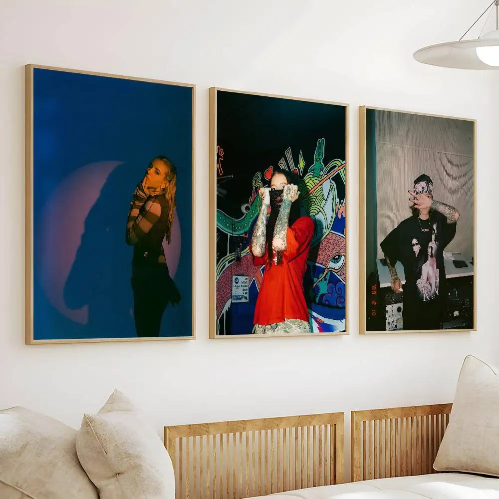 Young Miko Self-Adhesive Wall Poster – Waterproof Mural Sticker Wall Art Poster Axl