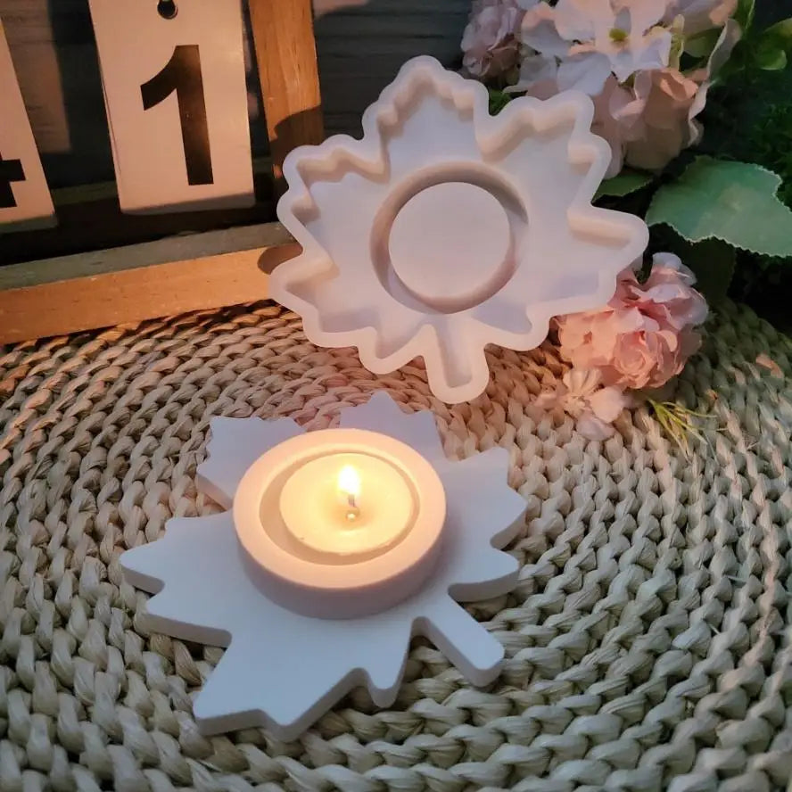 Maple Leaf Silicone Mold – DIY Tea Light & Resin Candle Holder Silicone Craft Mold Axl